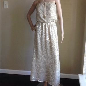 Calypso St. Barth Gold Sequined Maxi Dress💕